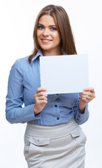 Smiling young business woman