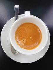 a cup of coffee, the espresso short