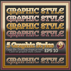 Glossy Brown Graphic Styles