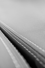 black and white sewing leather texture