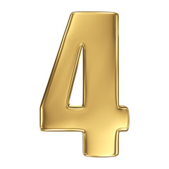 3d golden number collection - 4