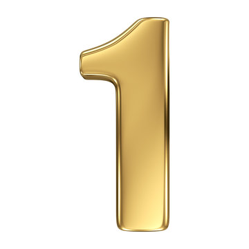 3d golden number collection - 1