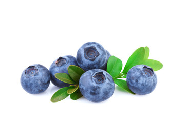 Blueberry Isolated on White