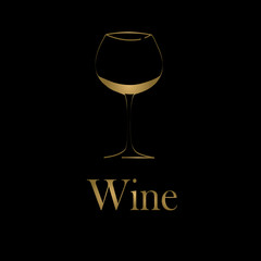 wine glass concept menu design