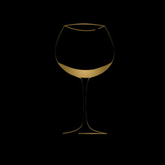wine glass concept menu design