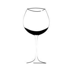 wine glass concept menu design
