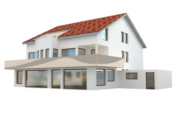 3d modern house