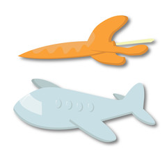 Raket and plane