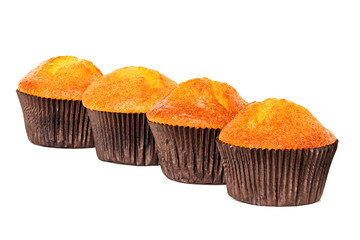 muffins, cupcakes isolated
