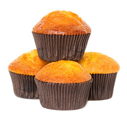 muffins, cupcakes isolated