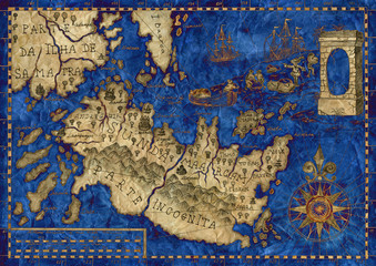 Map of the fantasy world 4