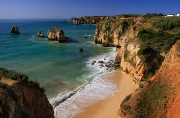 Ponta de Piedade in Lagos, Algarve region, Portugal