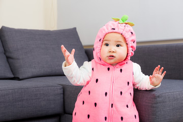 Baby with halloween party dressing