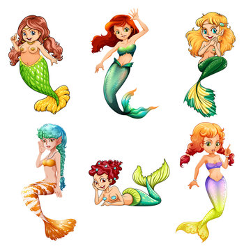 Beautiful mermaids