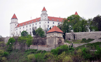 Fototapeta na wymiar castle in Bratislava, Slovakia, Europe