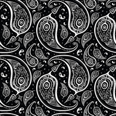 Seamless Paisley background.