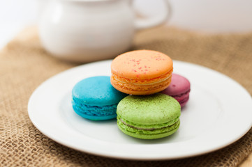 French macaroons .Dessert
