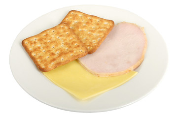 Turkey with Cheese and Crackers