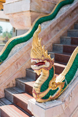 Dragons at Chalong Temple in Phuket Thailand