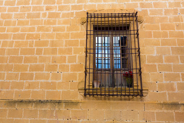Javea Sant Bertomeu church window in Alicante
