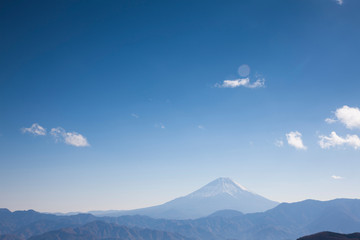 櫛形山からの富士山