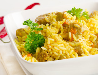 Traditional oriental pilaf
