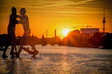 Foto op Canvas Berlin - sunset © daskleineatelier
