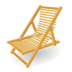 beach chair vector illustration