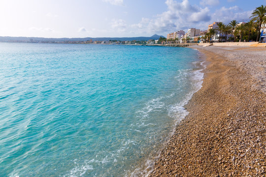Javea Xabia Playa La Grava beach in Alicante Spain