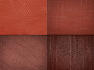 Fototapeta premium Set fabric texture background