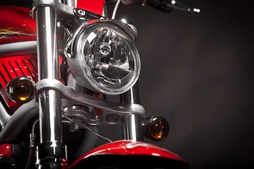 Photo sur Plexiglas Moto Moto rouge