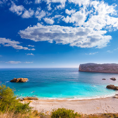 Fototapeta na wymiar Javea Playa Ambolo plaża Xabia w Alicante