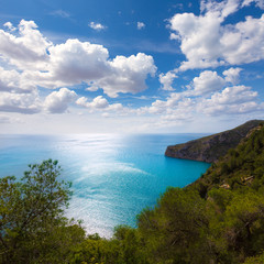 Javea La Granadella castle Mediterranean Spain