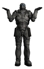 Space Marine Trooper Shrugging