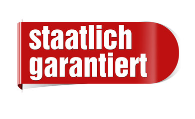 button staatlich garantiert