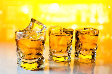 whisky with ice
