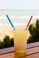 Iced on the beach