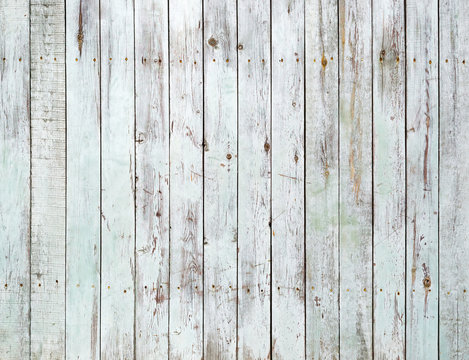 Vintage white wooden wall background