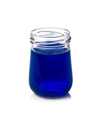 Water color bottles isolated on a white