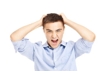 Fototapeta premium Angry businessman