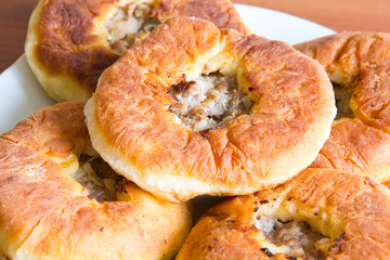 Russian Pie with meat