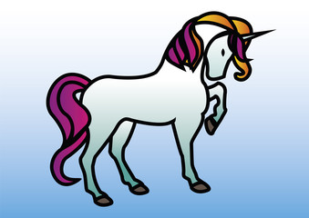 unicorno azzurro