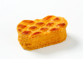 Small oval-shaped cake