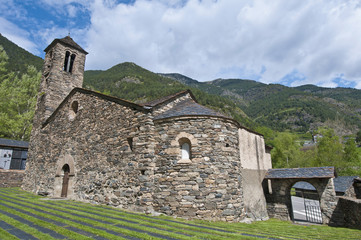 Fototapeta na wymiar Sant Marti at La Cortinada, Andorra