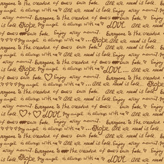 Seamless letter pattern