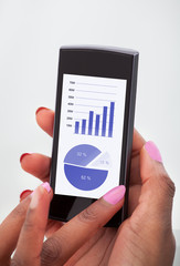 Businesswoman Analyzing Financial Charts