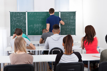 Teacher Teaching Mathematics To University Students