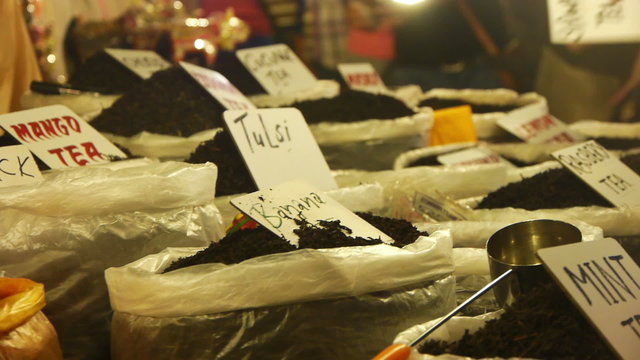 Different spices at Goa market