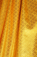 Gold fabric texture for background