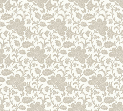 Seamless royal floral wallpaper